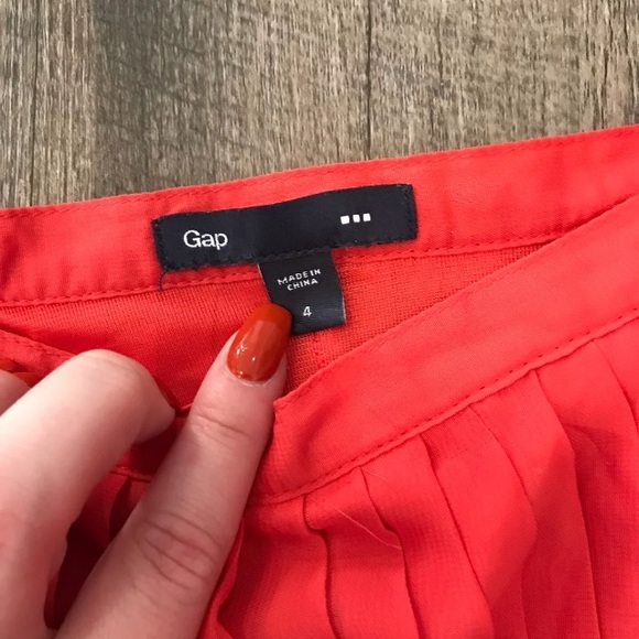 GAP ORANGE FALL PLEATED SKIRT - Picture 2 of 2